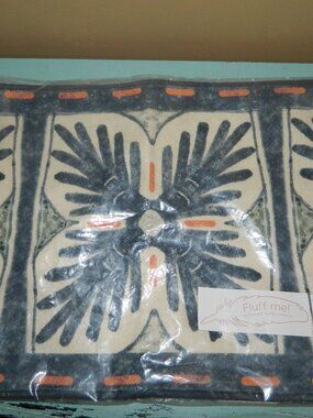 Pottery Barn/Villa Clover LUMBAR Pillow Cover 14" x 20" Blue / Coral